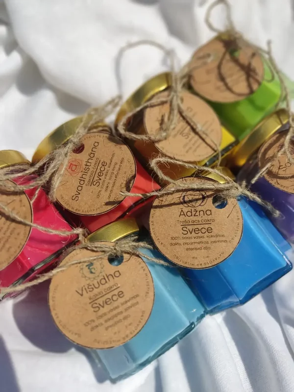 Chakra Candles In a Jar Set