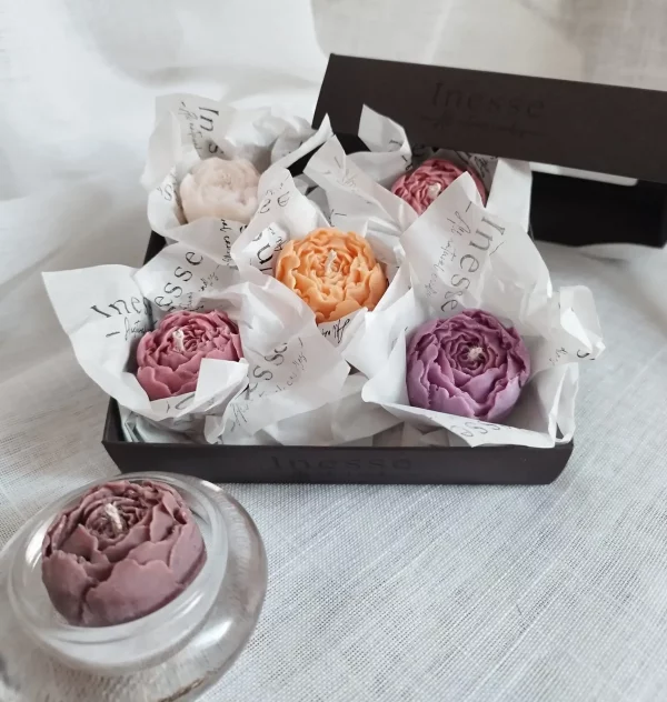 LITTLE PEONY Candle Set